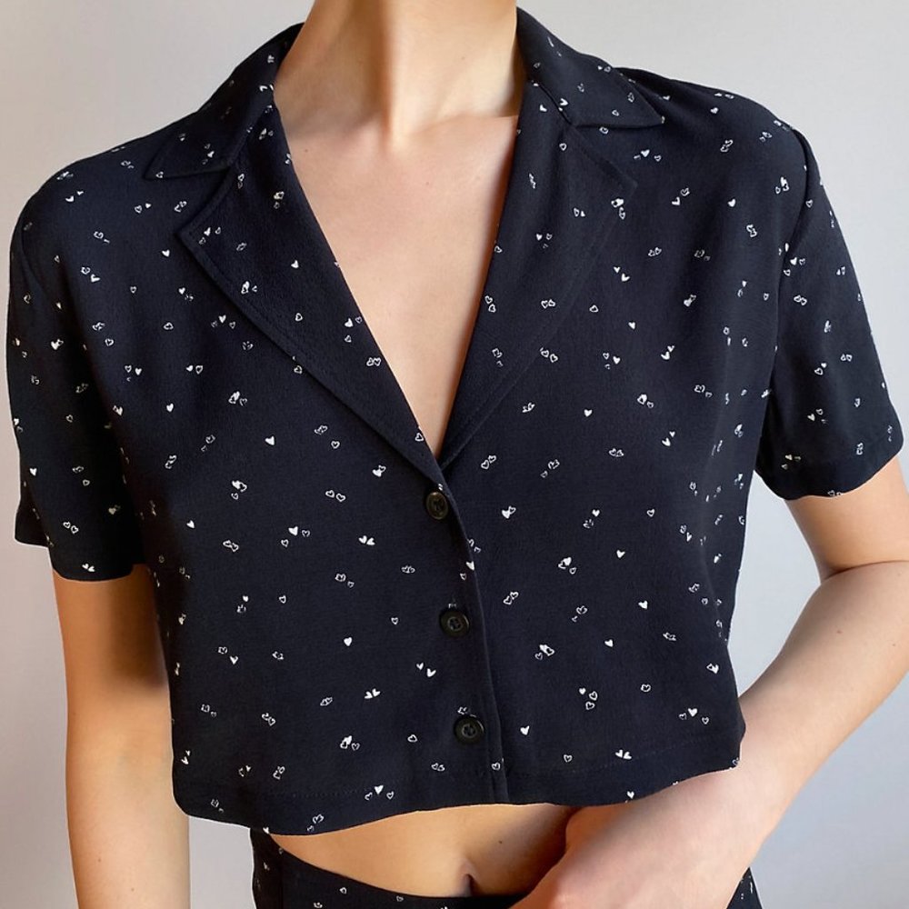 Sunday Best Tuesday Button-Up in Oxford Navy/White
